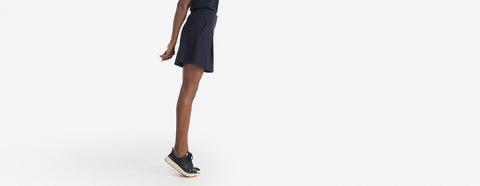 bermuda crepe marinho