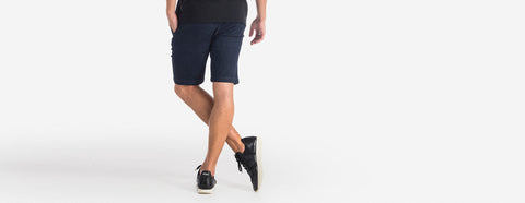 bermuda jeans índigo escuro