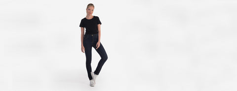 calça jeans feminina índigo escuro