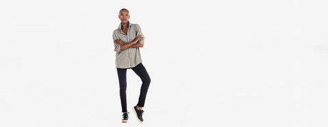 camisa de algodão cimento