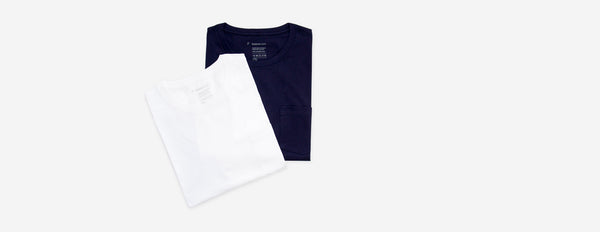 kit duas gola c bolso  branco marinho