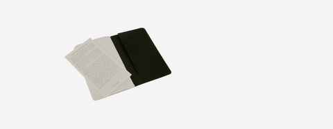 Moleskine Cahier Pautado Bolso (kit com 3) preto