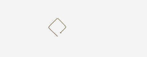 brinco unidade quadrado ouro amarelo