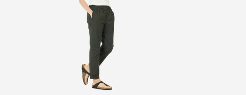 calça com elástico asfalto