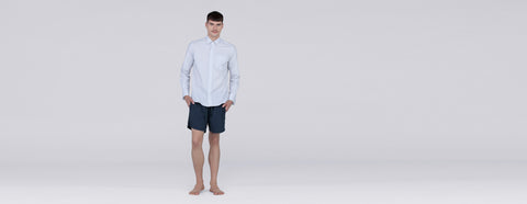 camisa clássica pima listras pretas