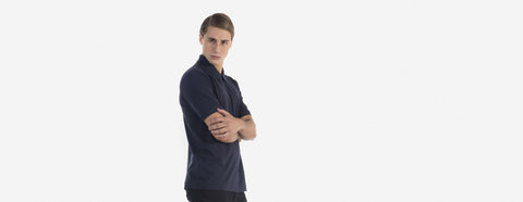 kit 2 - camisa polo marinho