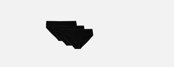 kit três calcinhas boy short preto