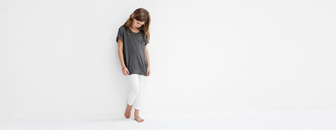 kit 2 - legging infantil branco preto