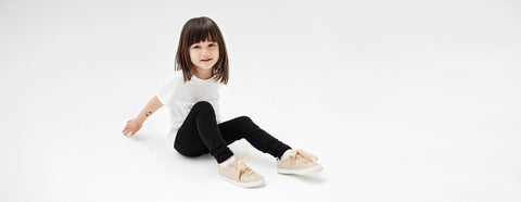 kit 2 - legging infantil branco preto