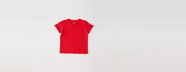 gola c manga dobrada vermelho tomate