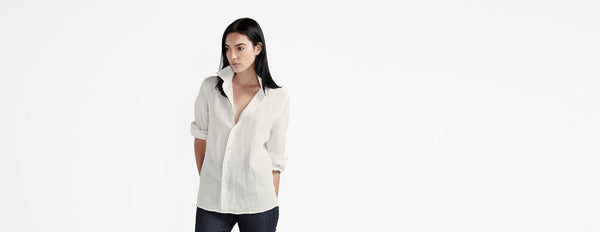 camisa de linho boyfriend off white