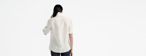 camisa de linho boyfriend off white
